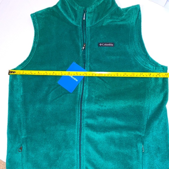 NWT Columbia Fleece Vest Mock Neck Zip Front Unisex Vest XL 18/20 - Picture 10 of 10